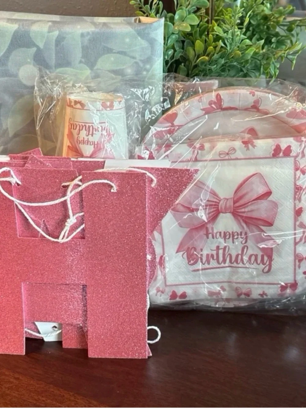 Photo Backdrop, Birthday in a box! Girl Birthday decor.